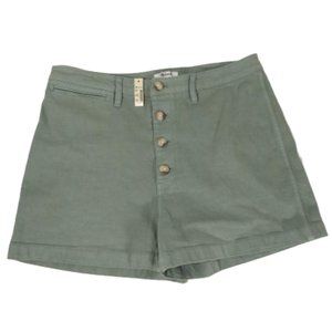 Madewell Emmett Shorts in Green and Rainbow Flecks Size 32 NWT Women Plus Size